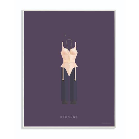Stupell Industries Madonna Minimalist Illustration Wooden Wall Plaque